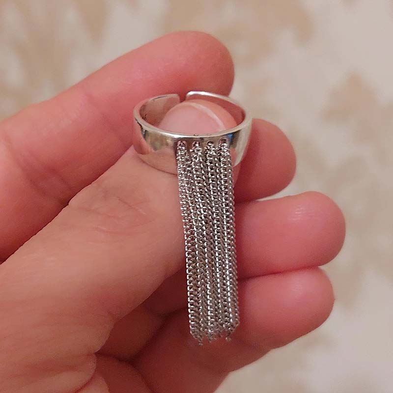 Women'S Emo Accessories - Кольца-цепочки серебряного цвета для женщин и