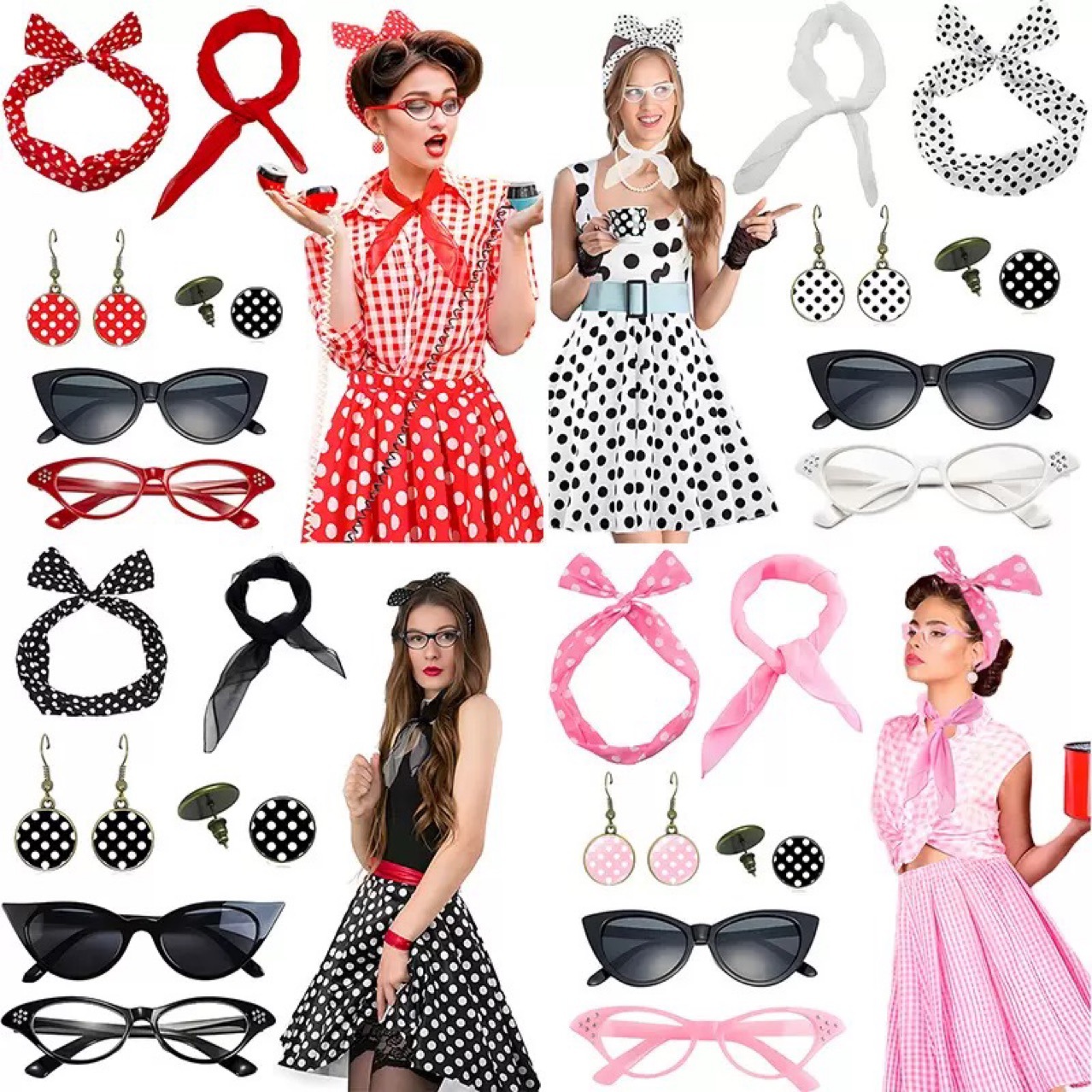 Women'S Accessories In The 1950S - Костюм для женской вечеринки в стиле