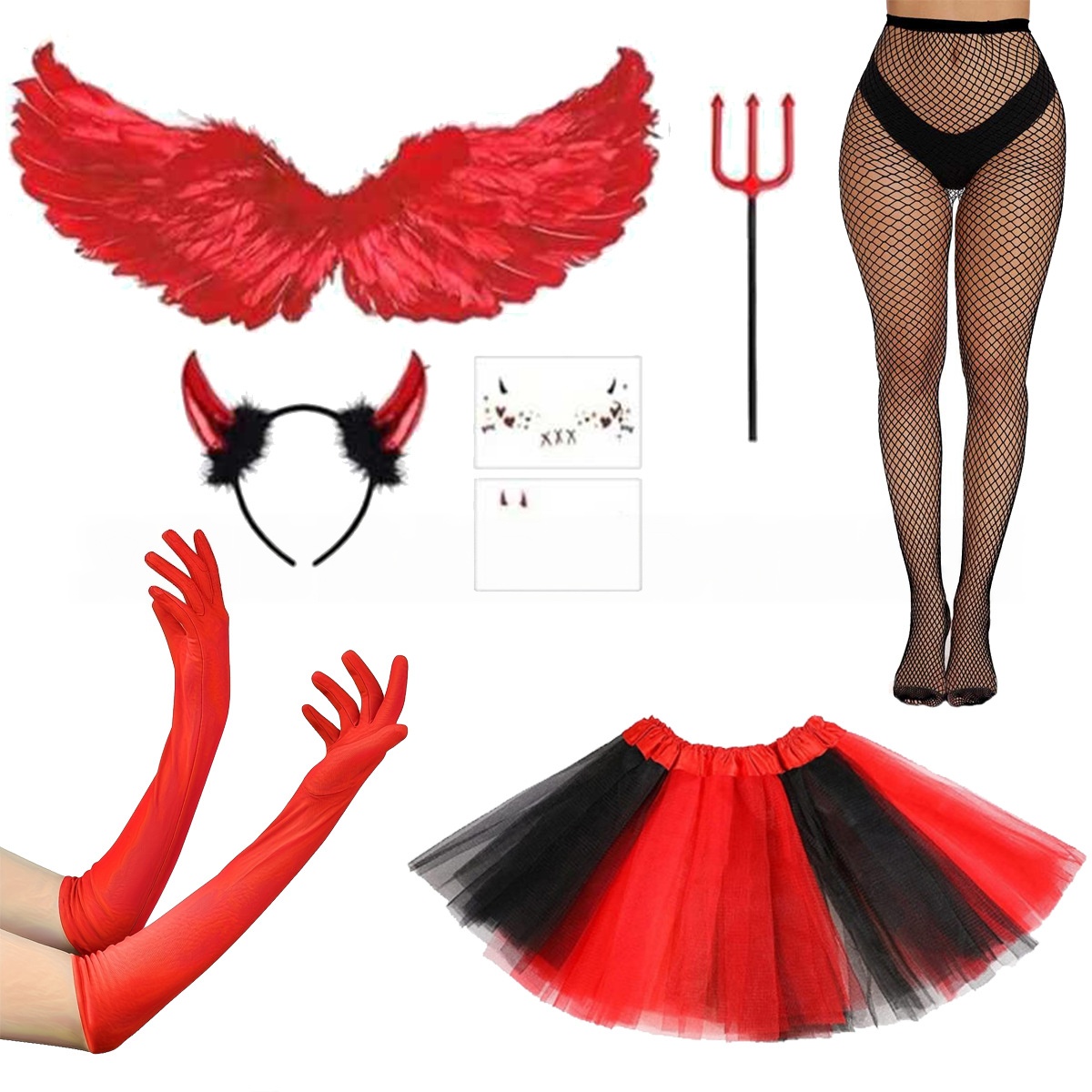 Костюм на Хэллоуин: красный дь – обзор и цена Women'S Red Accessories