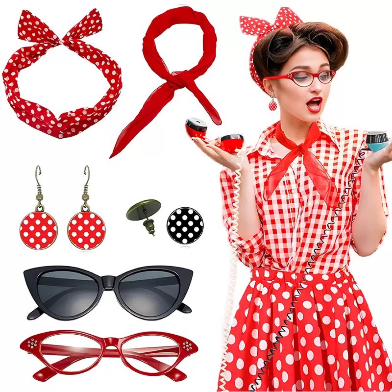Костюм для женской вечеринки в – обзор и цена Women'S Accessories In The 1950S